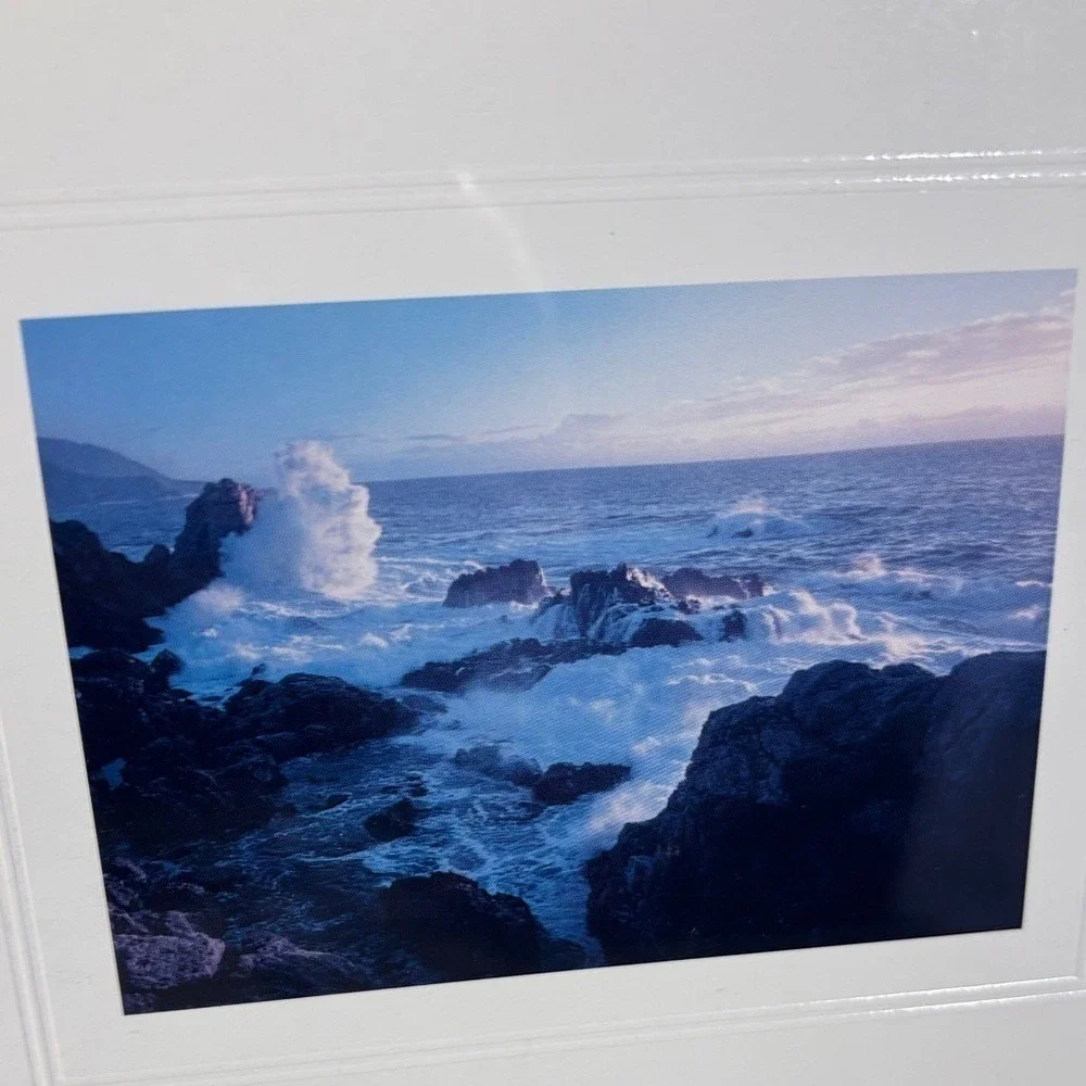 Successories Ocean Waters Nature Metal Framed Desktop Motivational Print GIFT